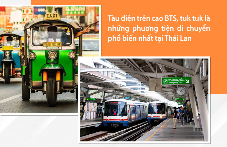Phương tiện di chuyển tại Bangkok khi đi du lịch?