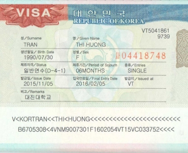 Thủ Tục Xin Visa Du Lịch Hàn Quốc